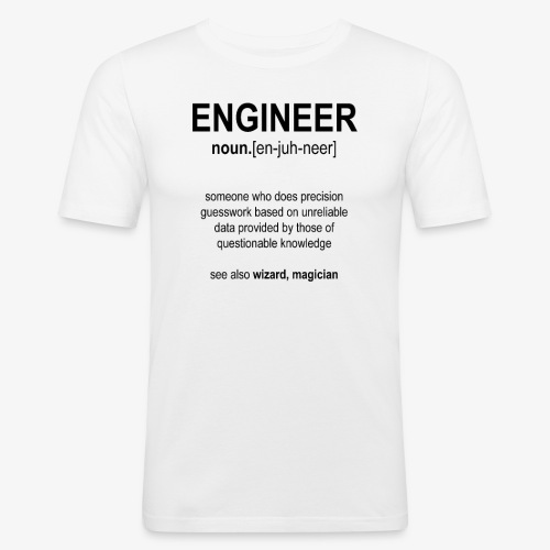 Engineer Def. 1 (Black) - T-shirt près du corps Homme