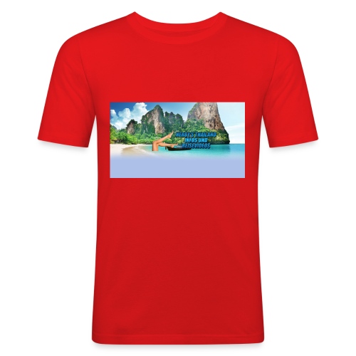 Herby´s Thailand Infos und Reisevideos - Männer Slim Fit T-Shirt