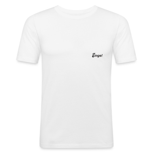 Logo Zinge! klein - Mannen slim fit T-shirt