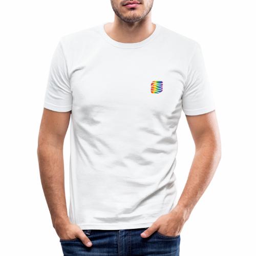 LGBT Logo Air - Männer Slim Fit T-Shirt