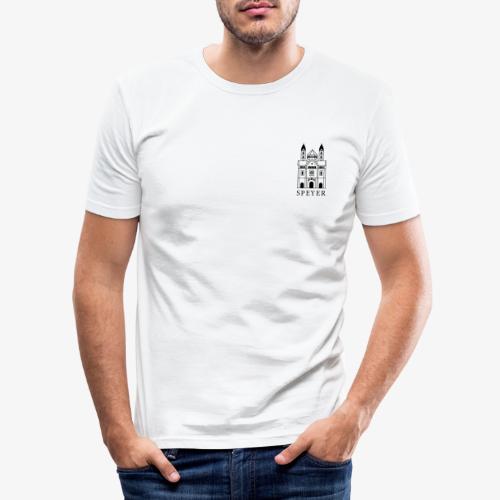 Speyer - Dom - Minimal - Classic Font - Männer Slim Fit T-Shirt