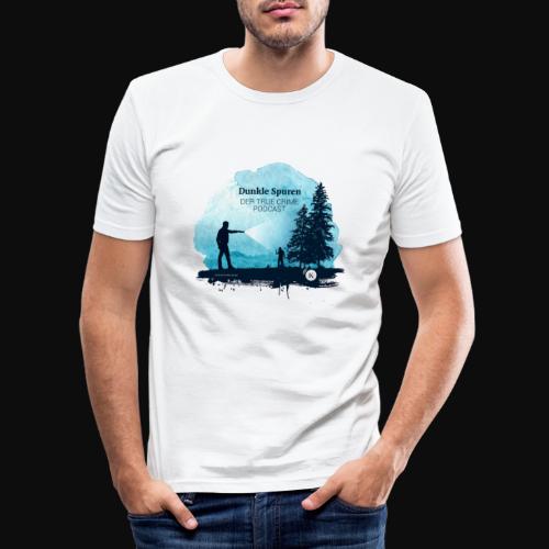 Dunkle Spuren - der offizielle Shop zum Podcast - Männer Slim Fit T-Shirt
