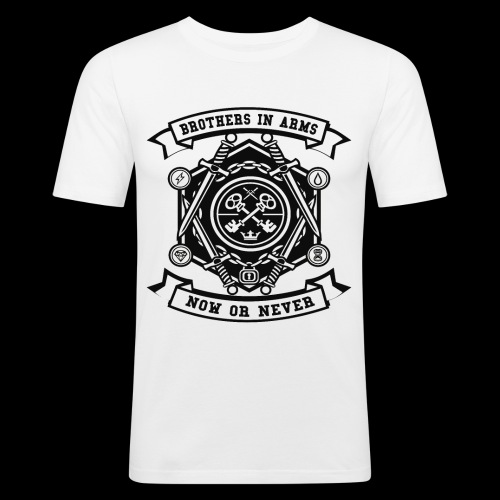 Brothers In Arms - Now or Never - Männer Slim Fit T-Shirt
