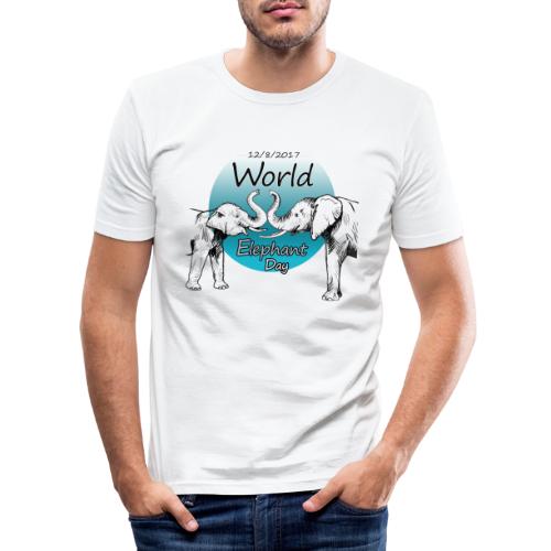 World Elephant Day 2017 - Männer Slim Fit T-Shirt