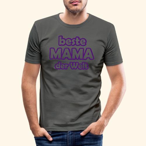 Beste Mama der Welt einfa - Männer Slim Fit T-Shirt