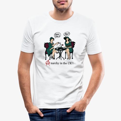 Anarchie in England Punk Satire - Its Tee Time - Männer Slim Fit T-Shirt