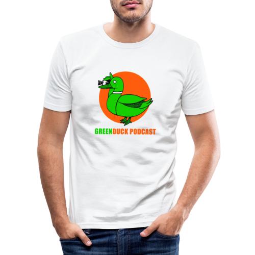 Greenduck Podcast Logo - Herre Slim Fit T-Shirt