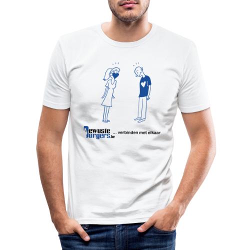 Verbinden (1 1) - Mannen slim fit T-shirt