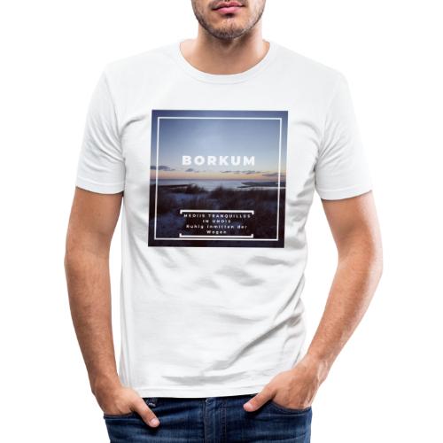 Winterliches Borkum - Männer Slim Fit T-Shirt