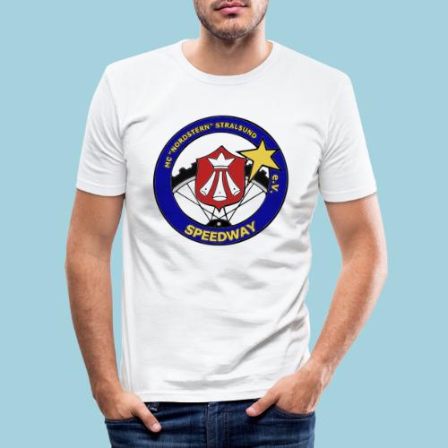 MCN Logo beidseitig - Männer Slim Fit T-Shirt