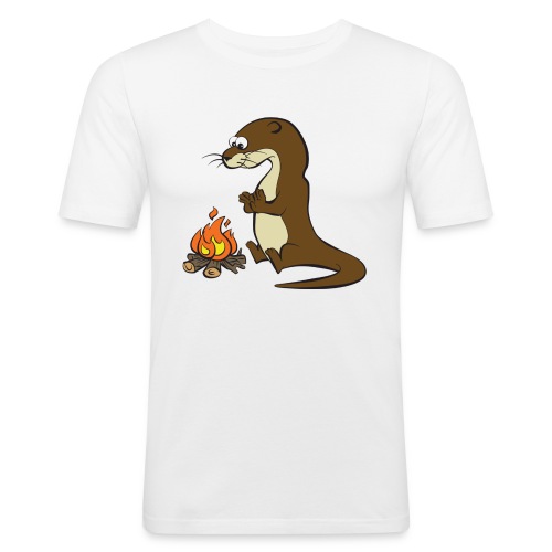 Song of the Paddle; Quentin campfire - Men's Slim Fit T-Shirt