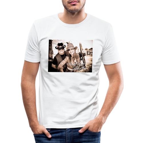 MasterRobin & LadyPless Westernlook - Männer Slim Fit T-Shirt