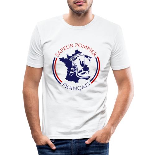 casque SP francais 2 carte - T-shirt près du corps Homme
