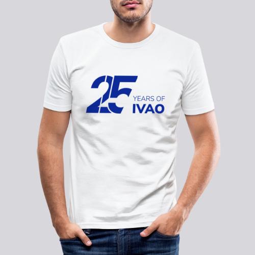 IVAO 25e anniversaire Blanc - T-shirt près du corps Homme
