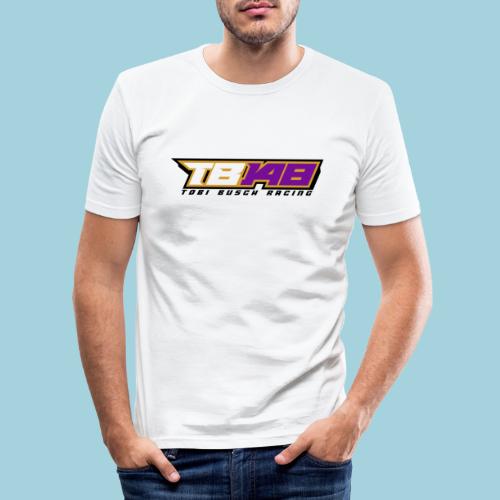 Tobi Logo schwarz - Männer Slim Fit T-Shirt