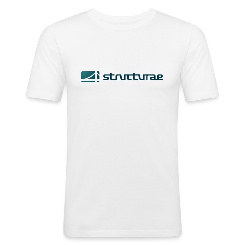 Structurae Logo (Green) - Männer Slim Fit T-Shirt