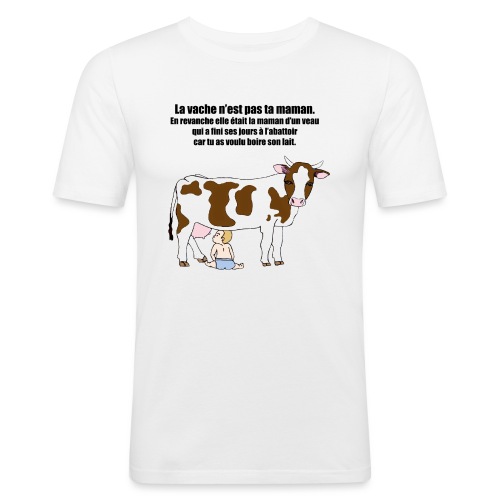 Vache à lait - T-shirt près du corps Homme