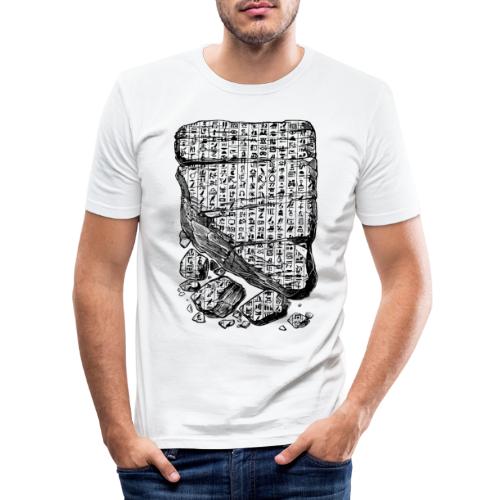 Retro Hieroglyphen - Männer Slim Fit T-Shirt