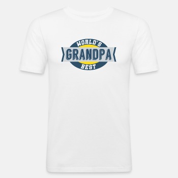 World's Best Grandpa - Slim Fit T-shirt for men