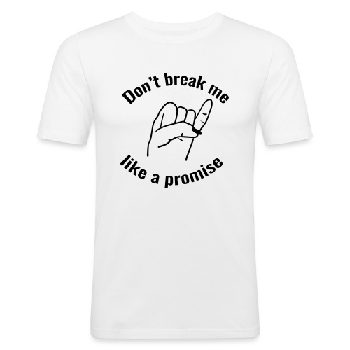 promise - Mannen slim fit T-shirt