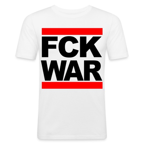 Fuck War! - Mannen slim fit T-shirt