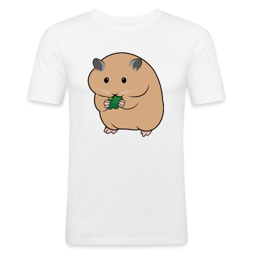 Hamsteri - Miesten tyköistuva t-paita