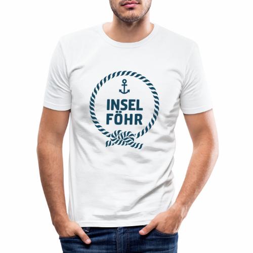Insel Föhr Tau mit Anker - Männer Slim Fit T-Shirt