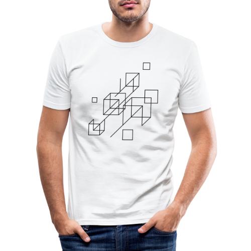 square composition 1 - Obcisła koszulka męska