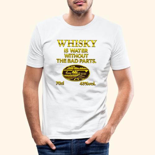 Whisky is water - das Original - Männer Slim Fit T-Shirt