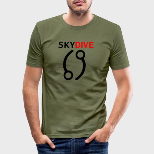 Skydive Pin 69 - Männer Slim Fit T-Shirt