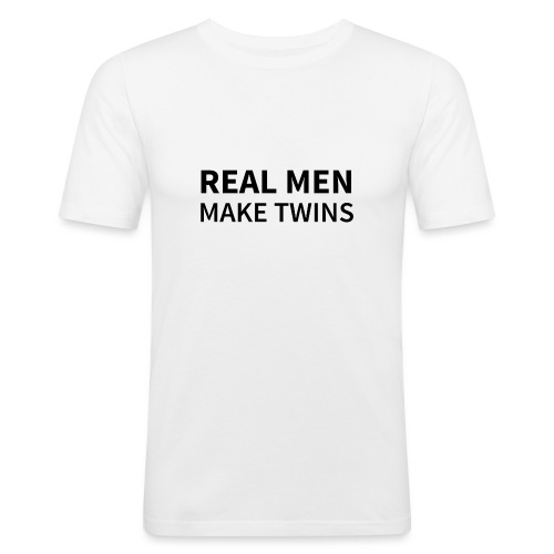 Real Men make Twins - Männer Slim Fit T-Shirt