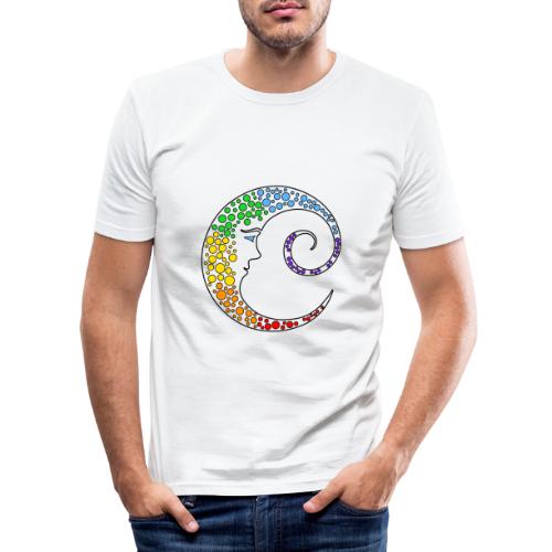 Luna Arcobaleno - Maglietta aderente da uomo