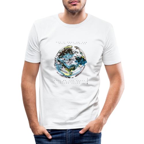 BRILLANT DE LUMIÈRE BLANC BLANC - T-shirt près du corps Homme