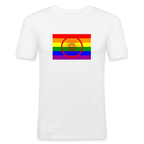 Queer Roma Flag - Männer Slim Fit T-Shirt