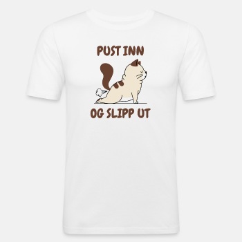 Pust inn og slipp ut - Slim Fit T-skjorte for menn