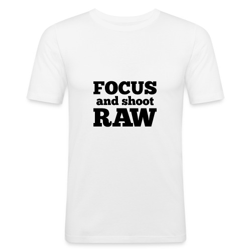 Focus and shoot RAW - Mannen slim fit T-shirt