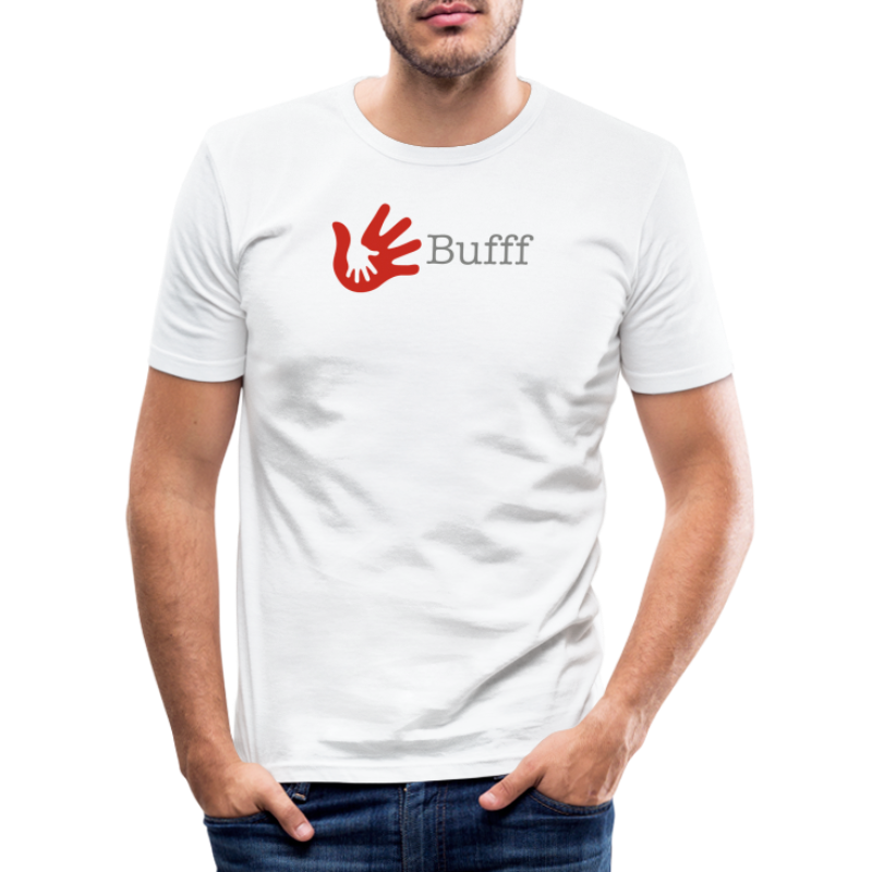 Bufff Logo med text - Slim Fit T-shirt herr