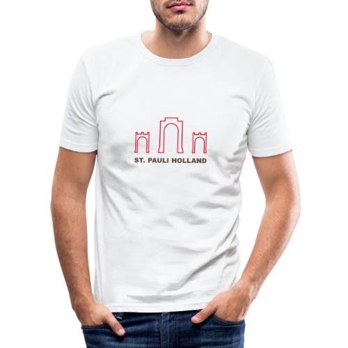 2019 st pauli nl t shirt millerntor 2 - Mannen slim fit T-shirt