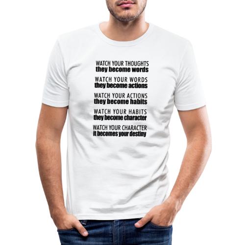 watch your thoughts - Men's Slim Fit T-Shirt