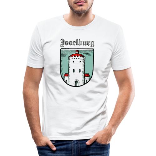 Isselburg mit Zeichen - Männer Slim Fit T-Shirt