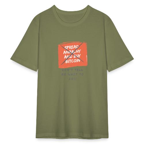Spread Anarchy and buy BITCOIN.... - Camiseta ajustada hombre