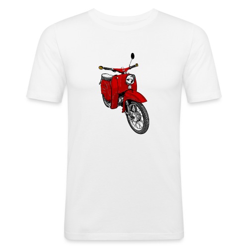 Simson Schwalbe rot - Männer Slim Fit T-Shirt