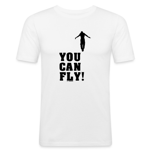 you can fly high BLACK - Camiseta ajustada hombre