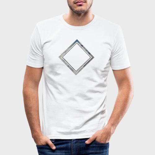 Cloud Square - Männer Slim Fit T-Shirt