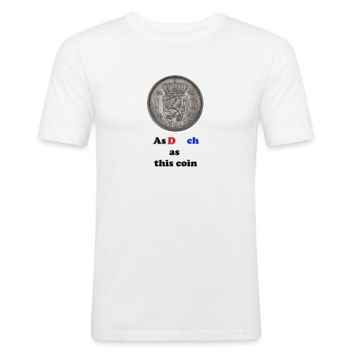 Hollandse Gulden - Mannen slim fit T-shirt