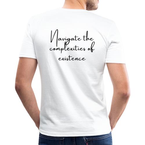 Navigate Life - Männer Slim Fit T-Shirt