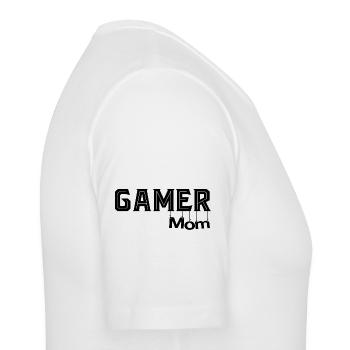 Maman Gamer - T-shirt près du corps Homme - blanc - Droite - Nik (191cm)