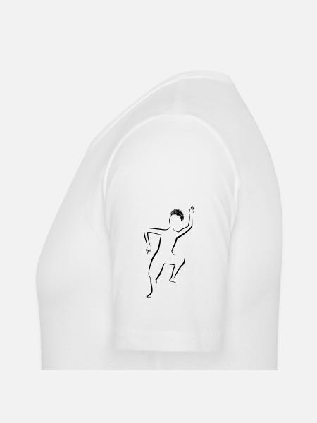 Dancing silhouette - Men's Slim Fit T-Shirt - white