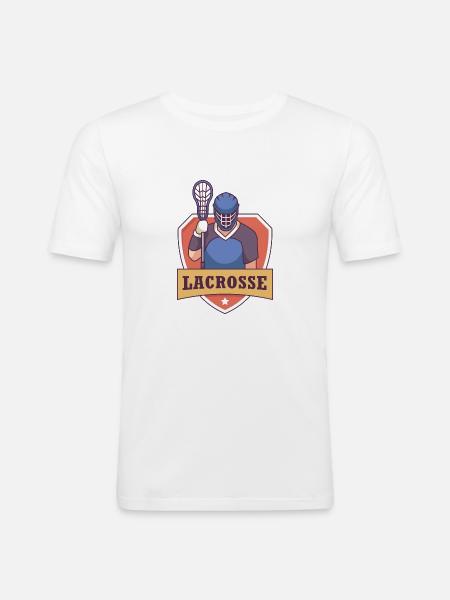 Lacrosse - Men's Slim Fit T-Shirt - white