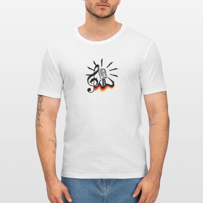 clef et micro / clef 'n mic (3c) T-shirt près du corps Homme
